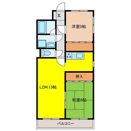 クレスト三郷の物件間取画像